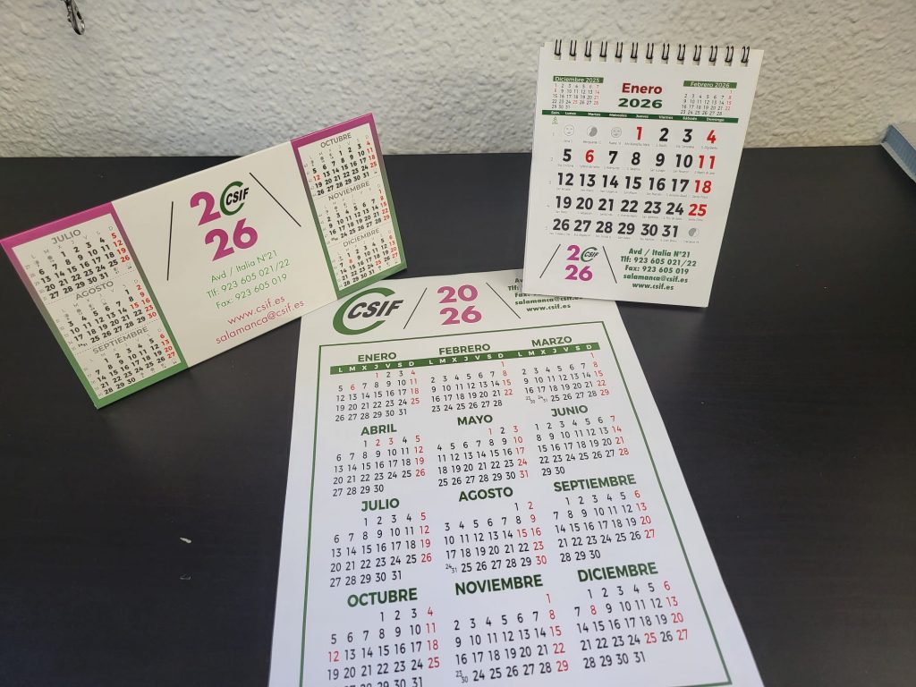 Encargos Calendarios 2026 Mascopy77