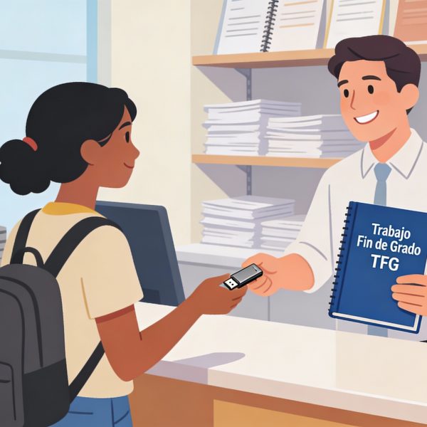 Guía completa para imprimir tu TFG en Salamanca: requisitos de formato USAL, tipos de encuadernación, plazos, precios orientativos y cómo imprimir tu Trabajo Fin de Grado sin errores.